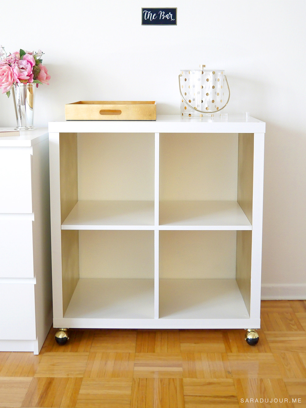 Diy Ikea
 DIY White Gold Bar Cart IKEA Hack • Sara du Jour