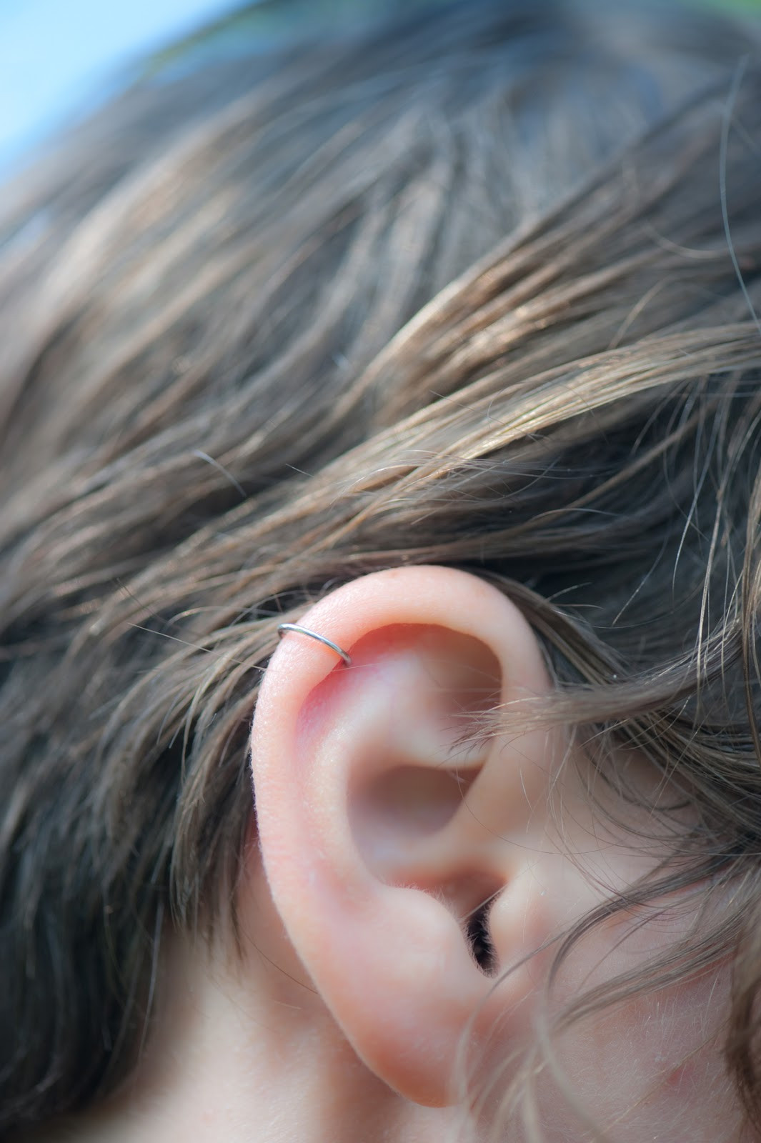 Diy In Ear
 Paper Raindrops Silver ear cuff DIY