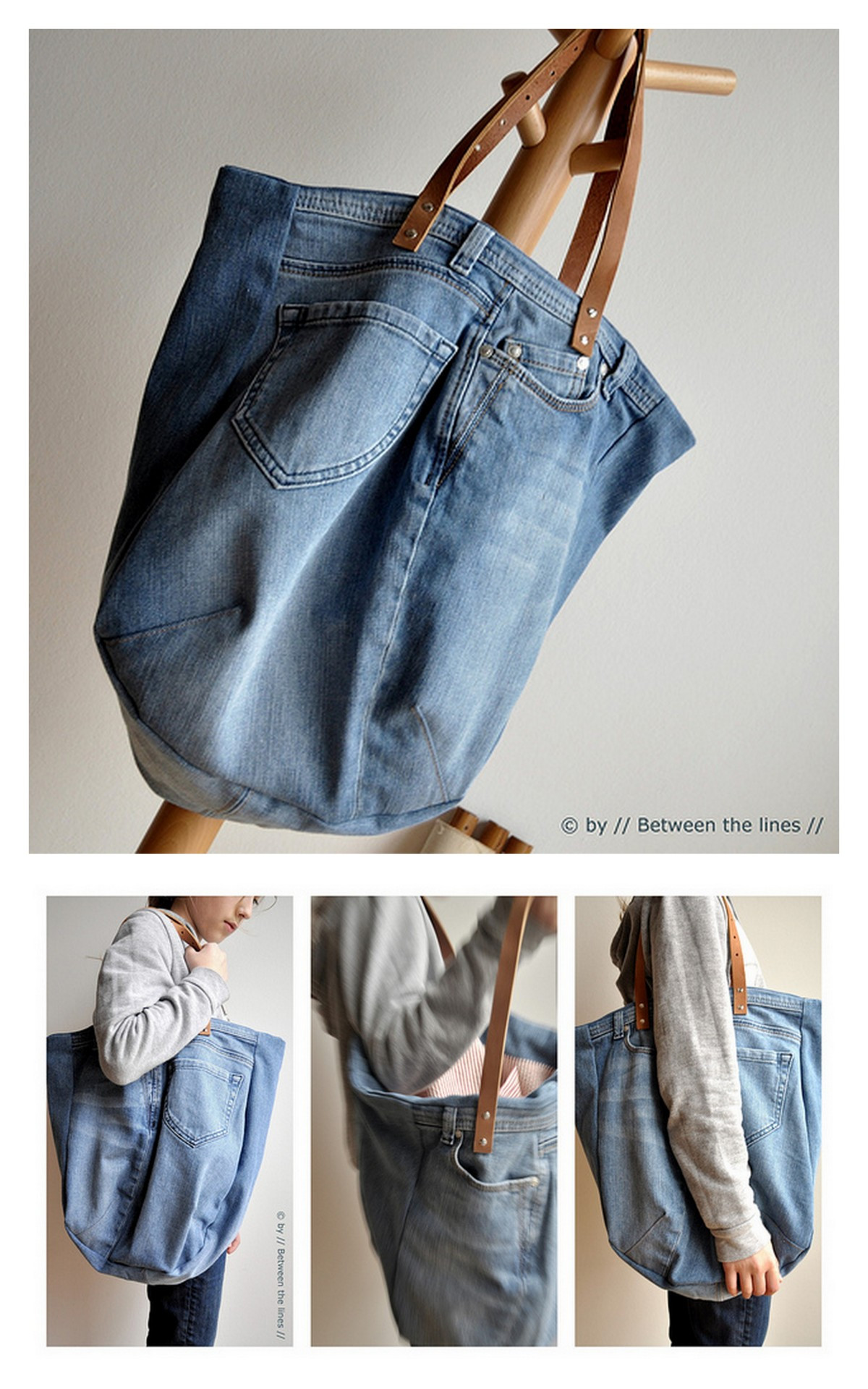 Diy Jeans
 True Blue Me & You DIYs for Creatives • DIY Jean Bag