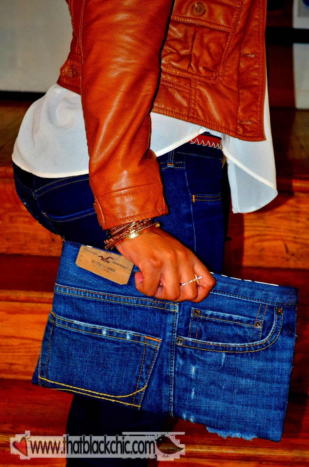 Diy Jeans
 DIY Denim Clutch Your jeans your style