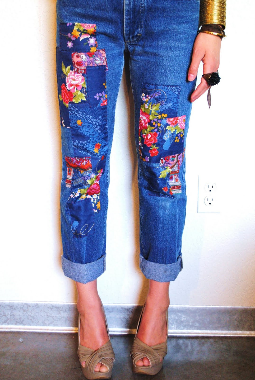 Diy Jeans
 DIY Patchwork Jeans