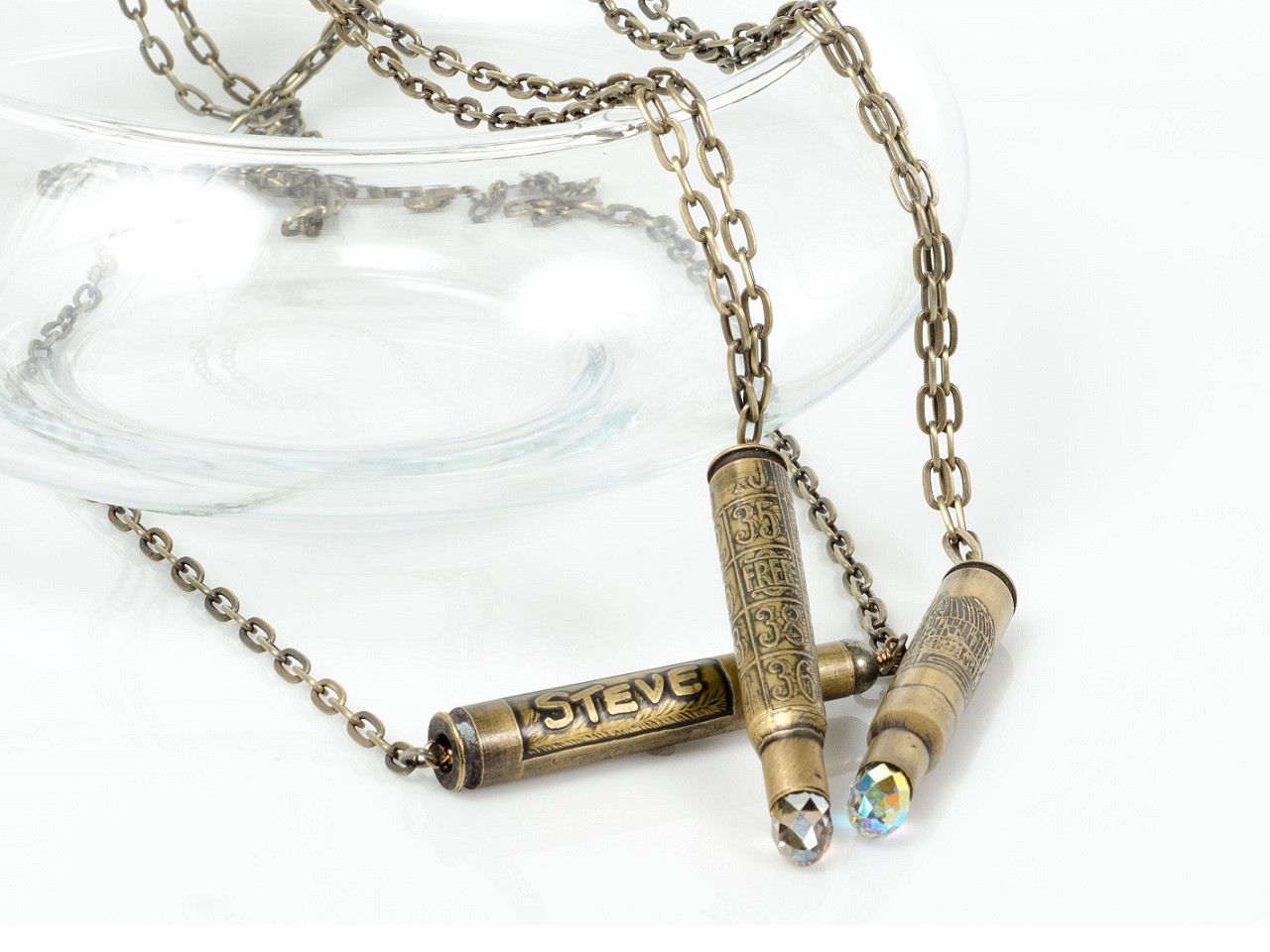 Diy Jewelry
 DIY Etched Bullet Necklaces – Rings and Things