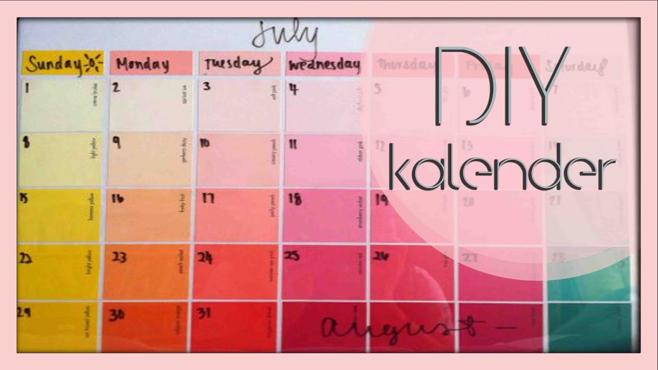 Diy Kalender
 DIY I Kalender organisation ist alles