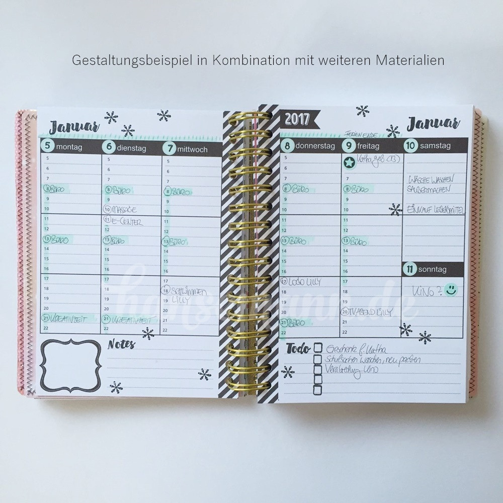 Diy Kalender
 DIY Kalender 2017 Material Kit 2 incl Anleitung