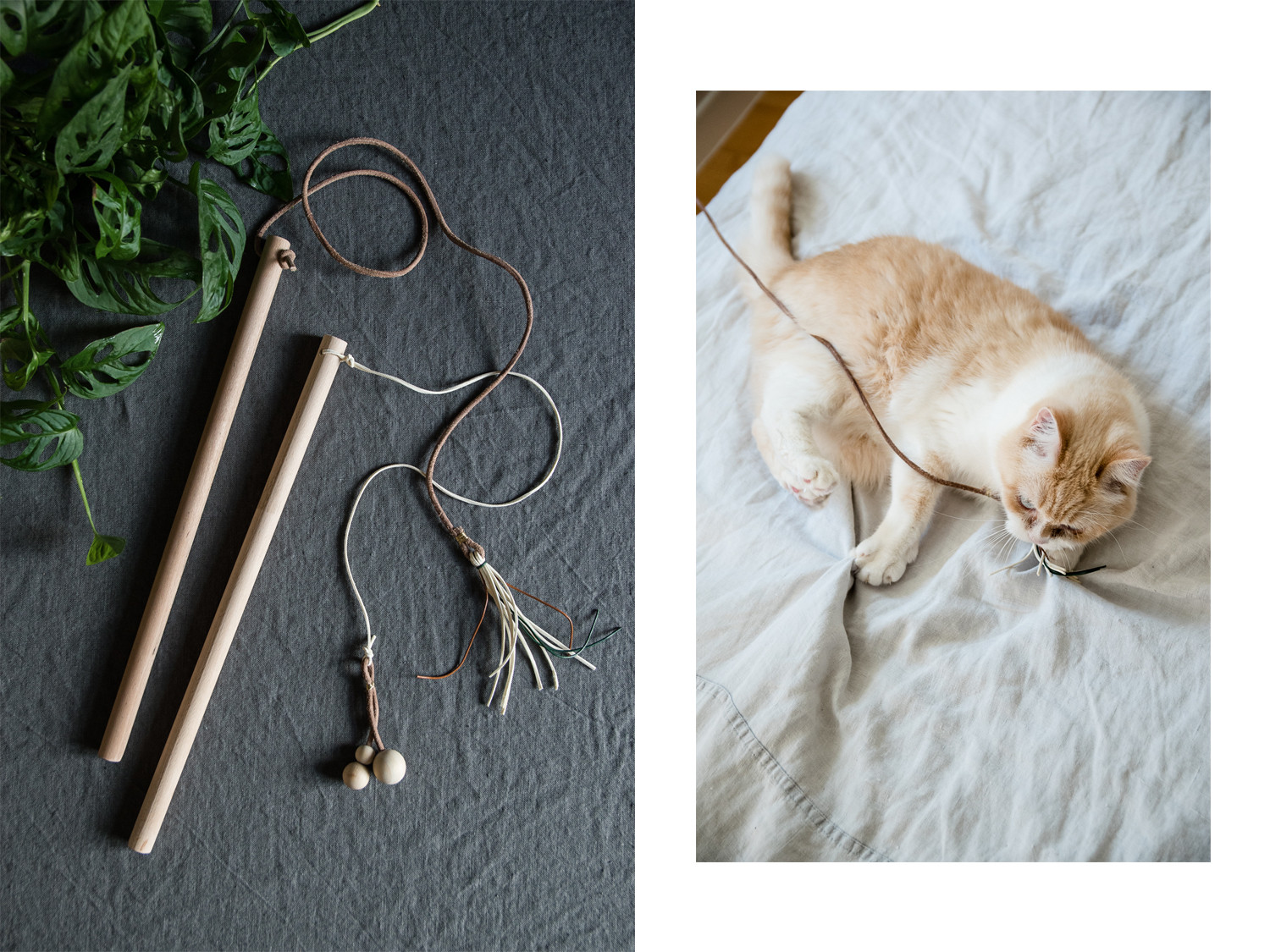 Diy Katzenspielzeug
 Wohnen mit Katzen – schlichtes DIY Katzenspielzeug