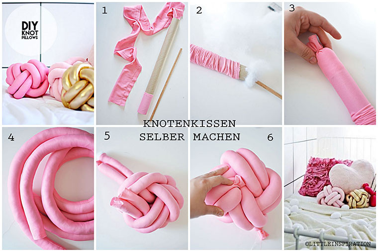 Diy Kissen
 DIY Knoten Kissen zum Selbermachen Kissen selbst gestalten