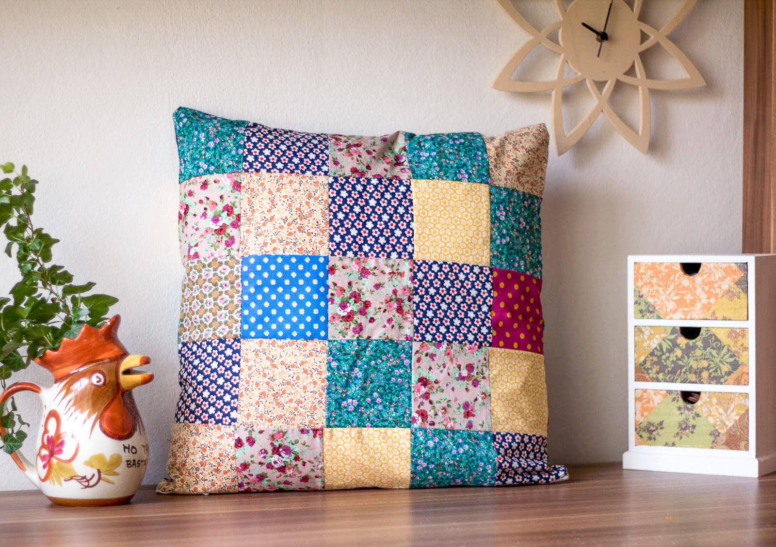 Diy Kissen
 DIY Patchwork Kissen nähen