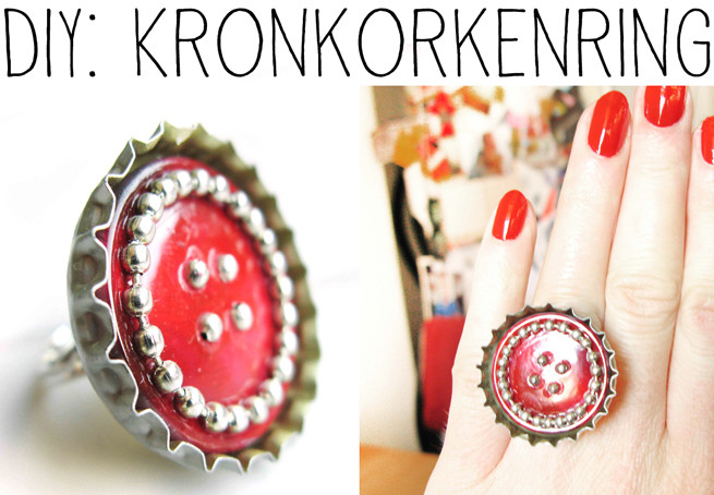 Diy Kronkorken
 DIY Ring aus Kronkorken