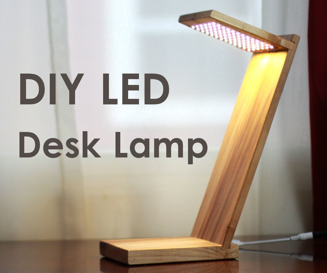 Diy Led Lampe
 DIY LED Desk Lamp w Strip Lights All