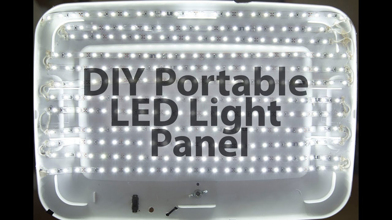 Diy Led Panel
 DIY portable LED Light Panel