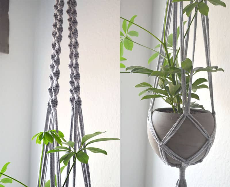 Diy Makramee Blumenampel Anleitung
 DIY Macrame Blumenampel mit Betontopf Handmade Kultur