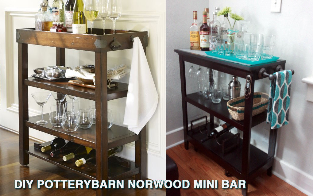 Diy Minibar
 DIY Potterybarn Norwood Mini Bar Since the
