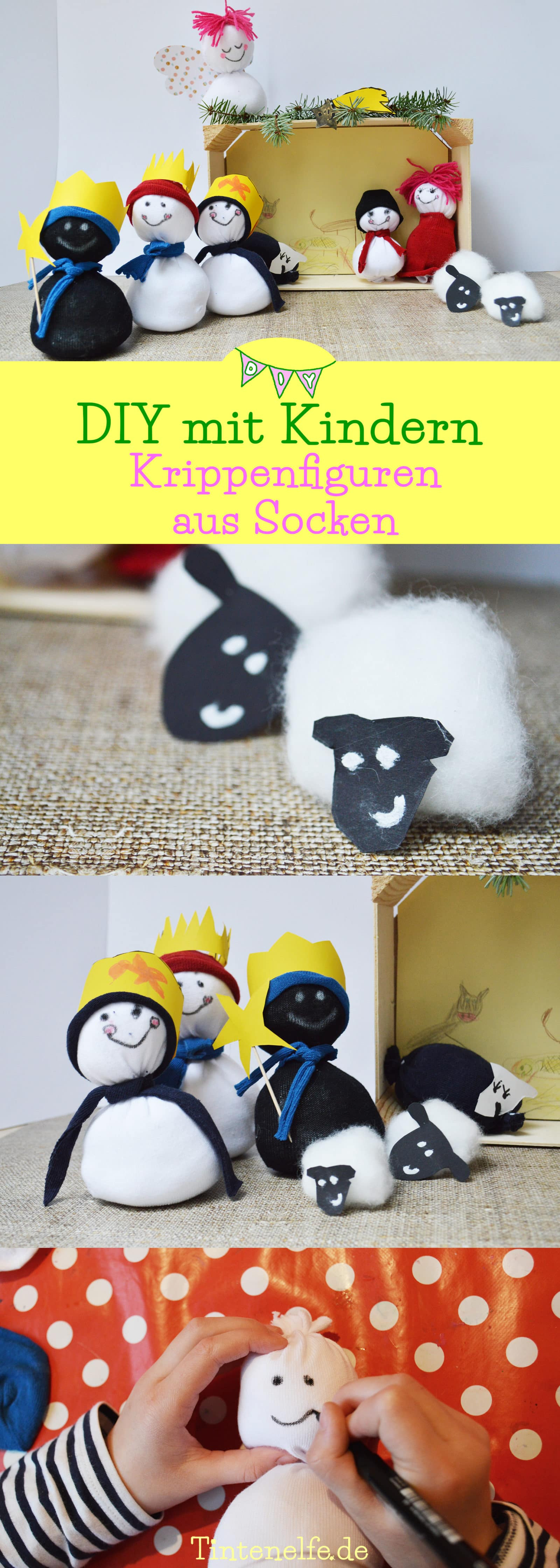 Diy Mit Kindern
 DIY mit Kindern Krippenfiguren aus Socken HANDMADE Kultur