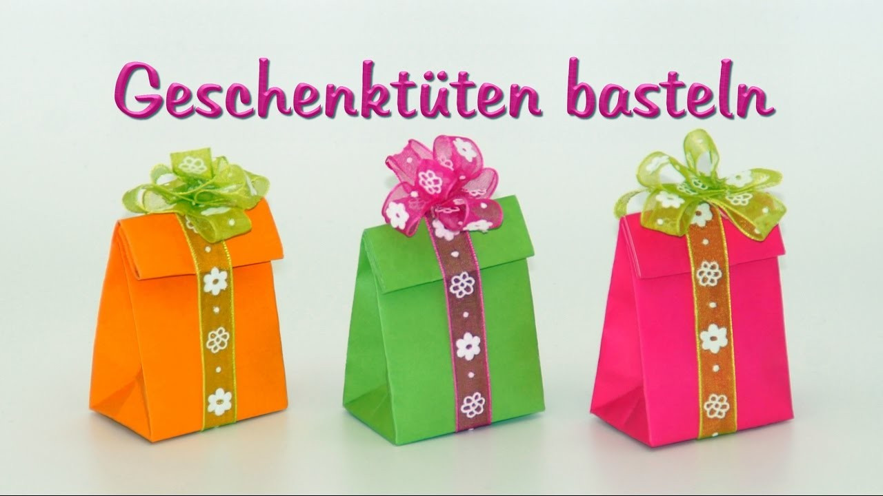 Diy Mit Papier
 Basteln mit Papier Papiertüten Geschenktüten falten DIY