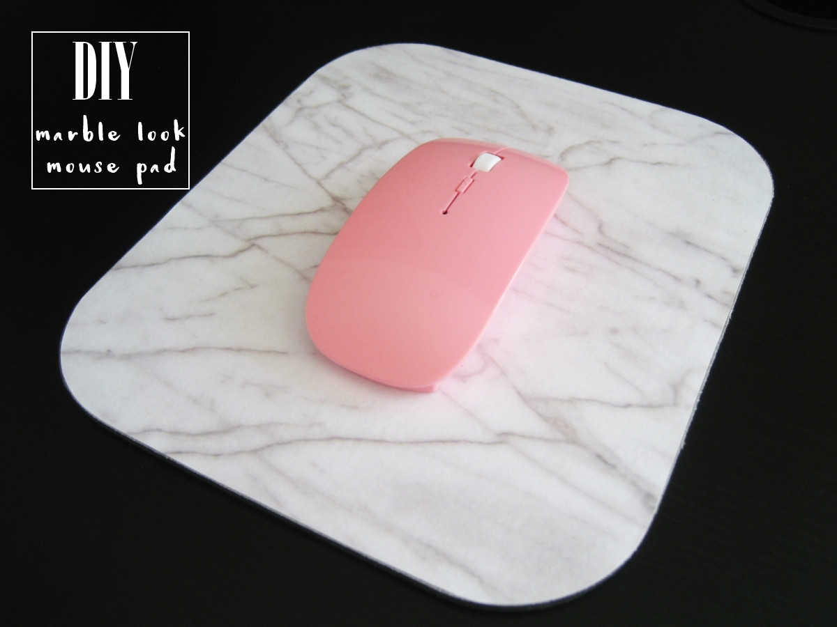 Diy Mousepad
 DIY – Marble Look Mouse Pad