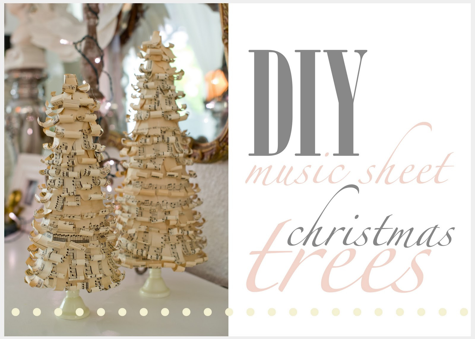 Diy Music
 Domestic Fashionista Music Sheet Covered Christmas Tree