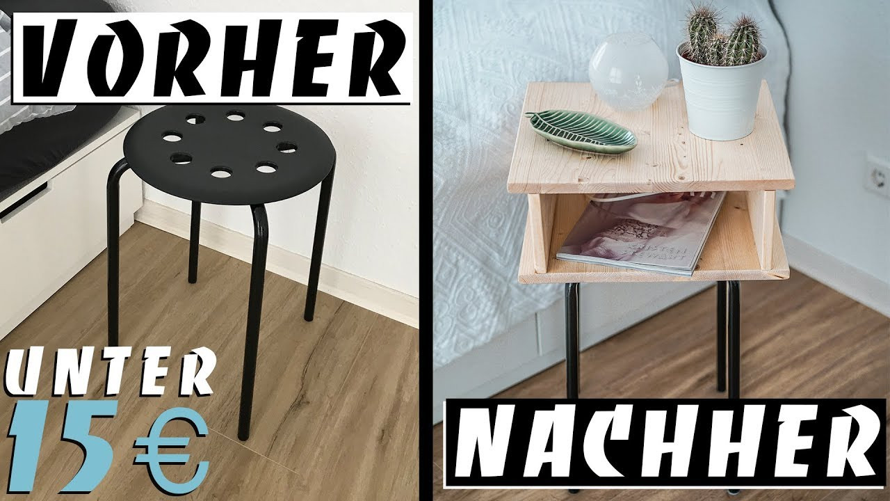 Diy Nachttisch
 EINFACHER IKEA HACK DIY NACHTTISCH unter 15 €