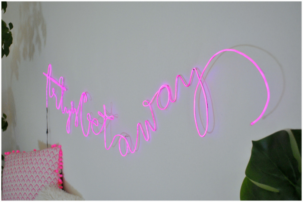 Diy Neon Sign
 Arty s Getaway Learn How to Make a Bud Friendly DIY