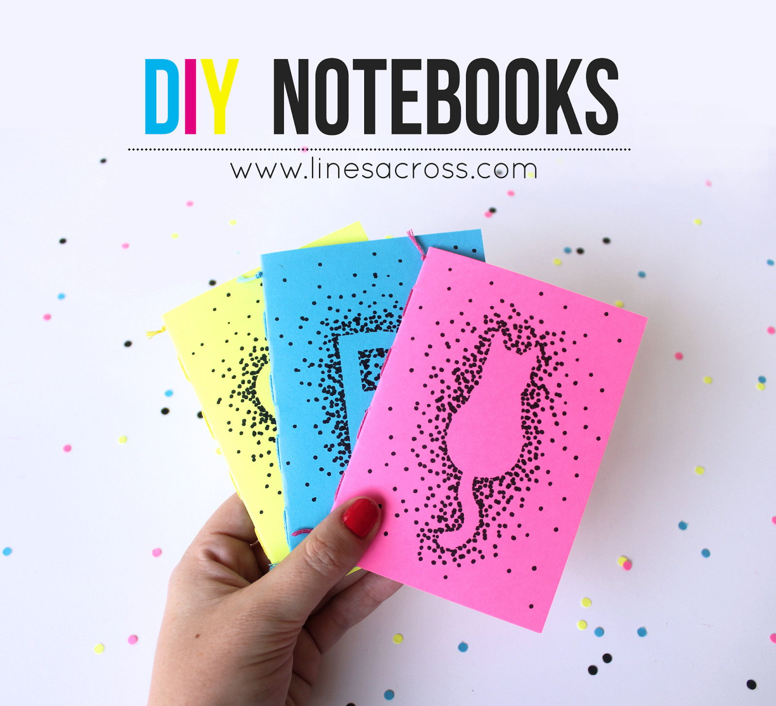 Diy Notebook
 Make Your Own Mini Notebooks Lines Across