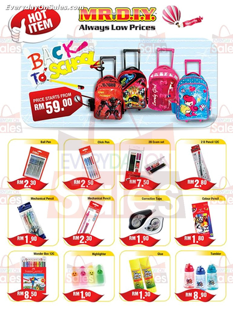 Diy Online
 MR DIY Back To School Promotion