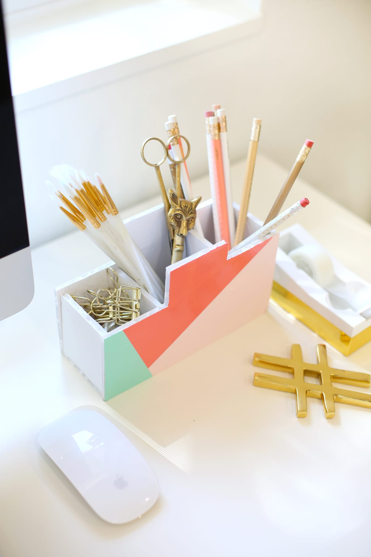 Diy Organizer
 DIY Back to School Desk Organizer