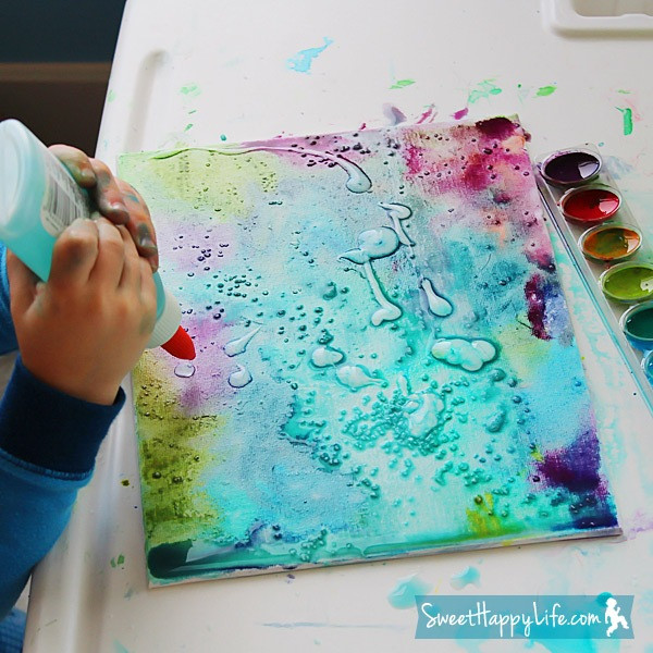 Diy Painting
 DIY Unbelievably Beautiful Painting With Watercolors Glue