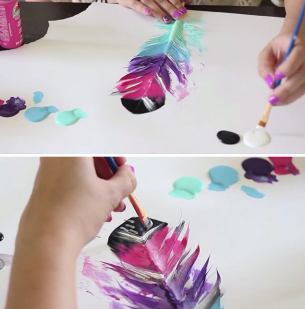 Diy Painting
 DIY Painted Feathers