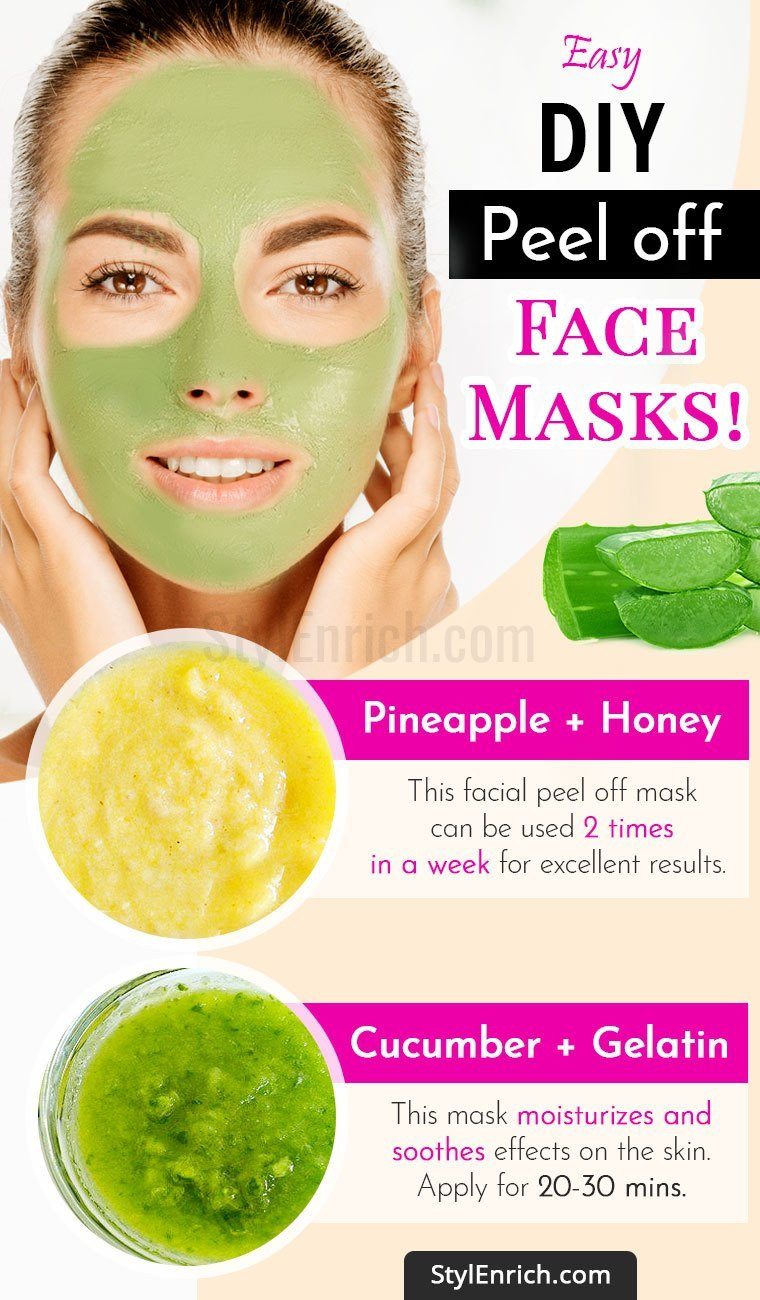 Diy Peeling
 DIY Peel f Face Mask For Beautiful And Glowing Skin