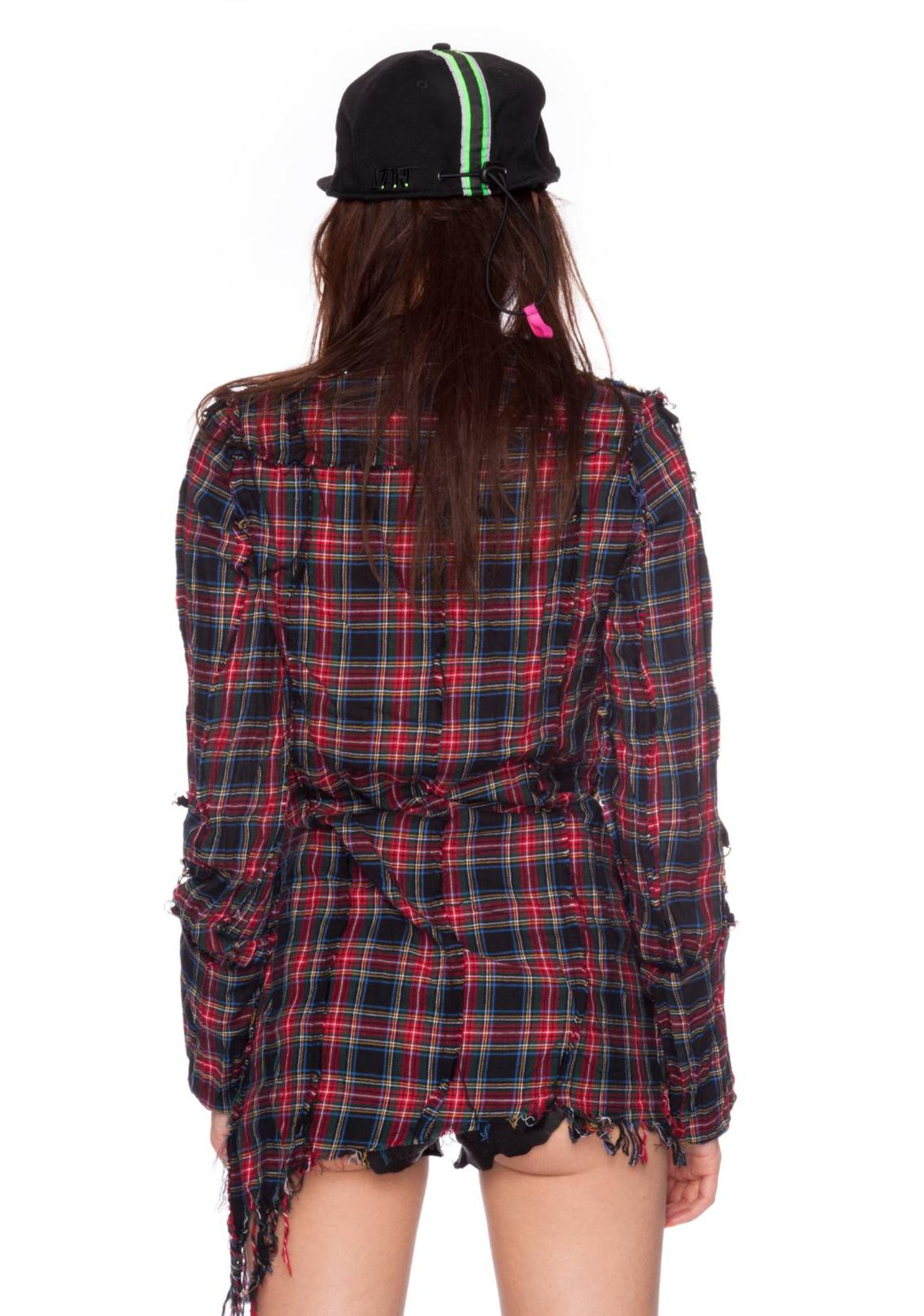 Diy Punk
 Plaid DIY Punk Shirt