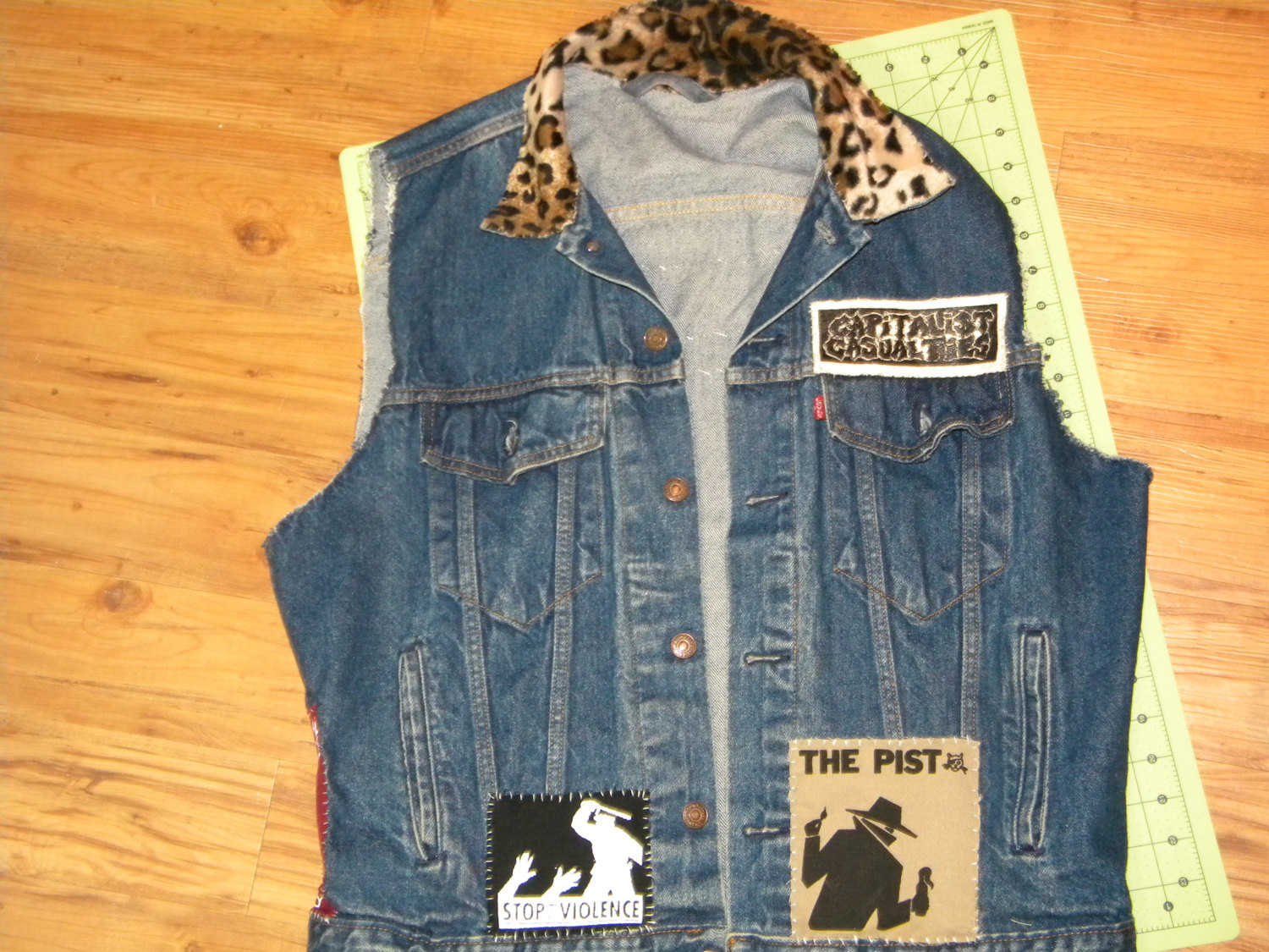 Diy Punk
 Punk Studded Vest Battle Jacket DIY Pist