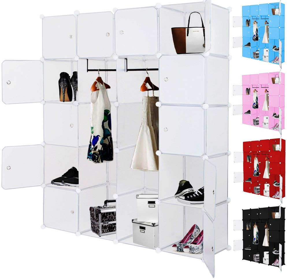 Diy Regalsystem
 Kesser Kleiderschrank DIY Schrank Regalsystem Steckregal