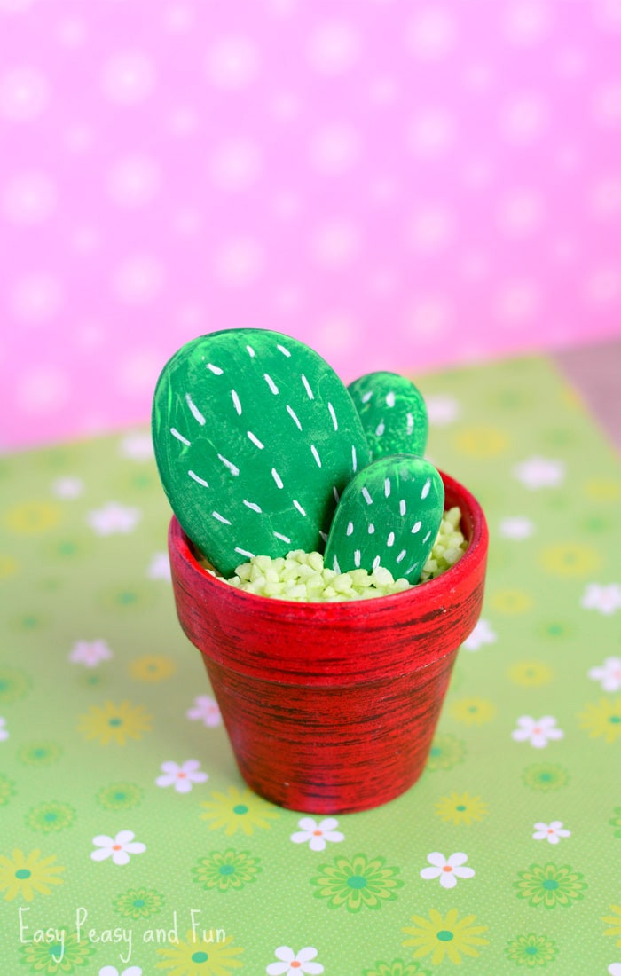 Diy Rock
 DIY Rock Cactus Craft Painting Stones Easy Peasy and Fun