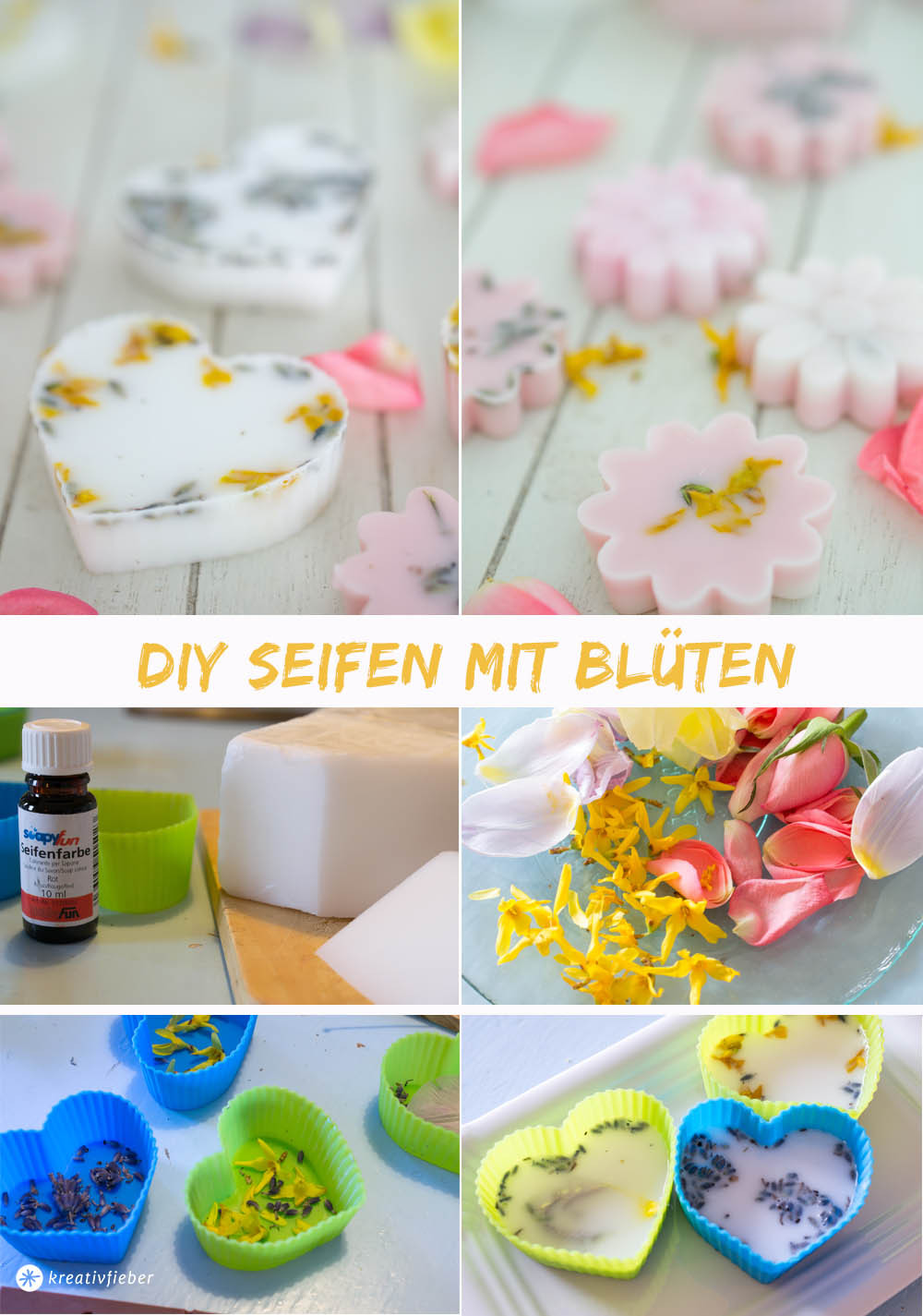 Diy Seife
 DIY Seife mit Blüten selber gießen kreativfieber