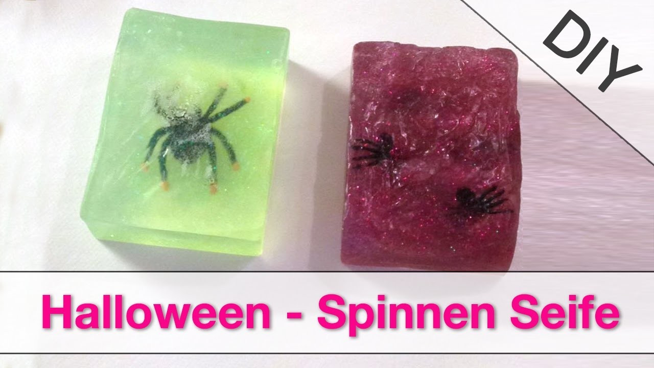 Diy Seife
 DIY Bastelidee Halloween Spinnen Seife mit Gießform und