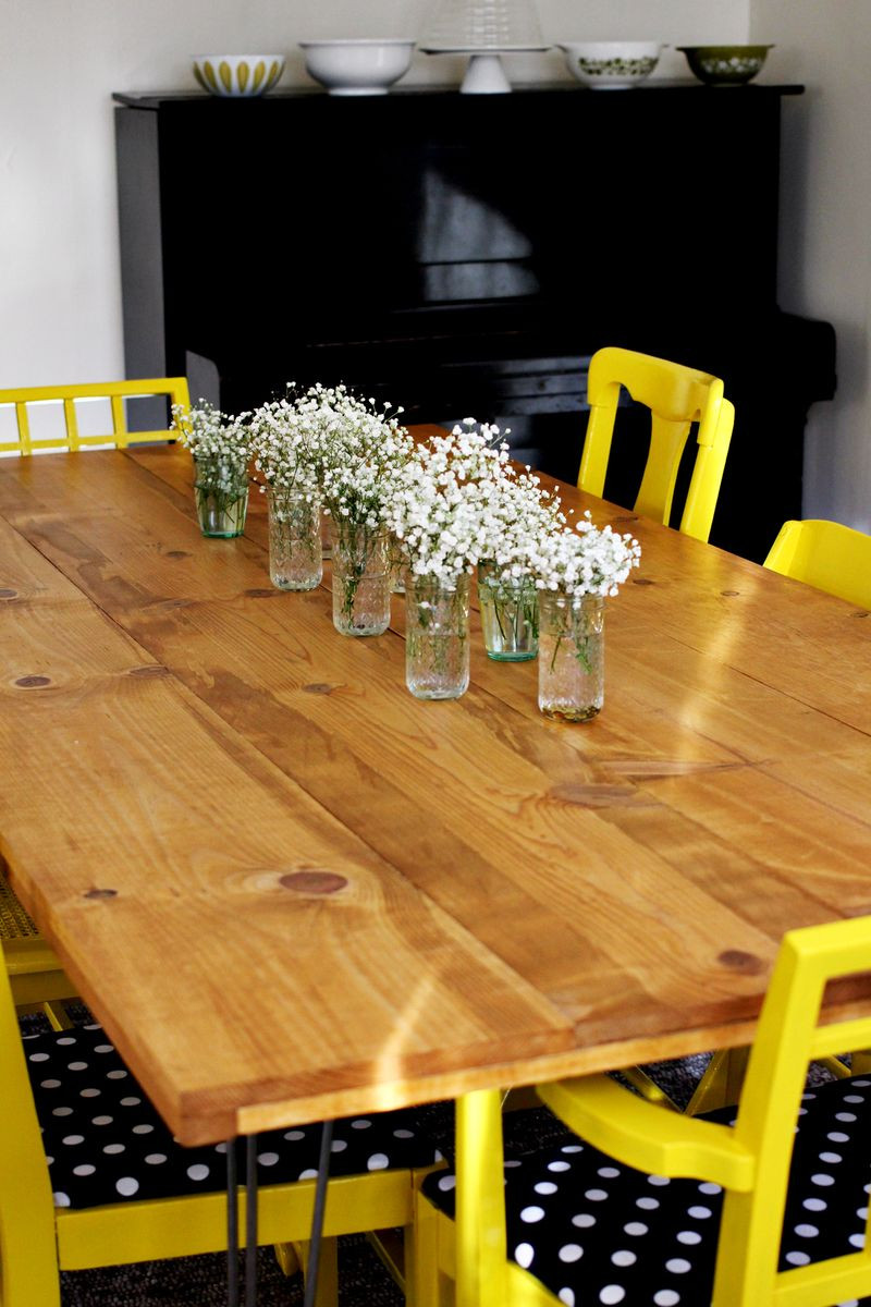Diy Set
 Elsie’s DIY Dining Room Table – A Beautiful Mess