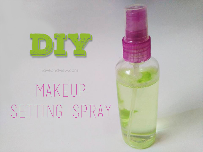 Diy Setting Spray
 DIY 2 ingre nt Makeup Setting Spray Rave and View DIY