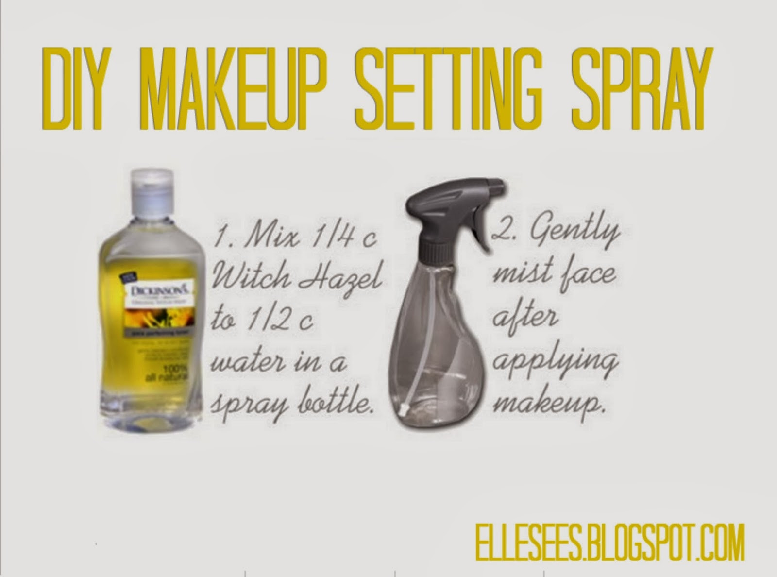 Diy Setting Spray
 Elle Sees Beauty Blogger in Atlanta DIY Makeup Setting