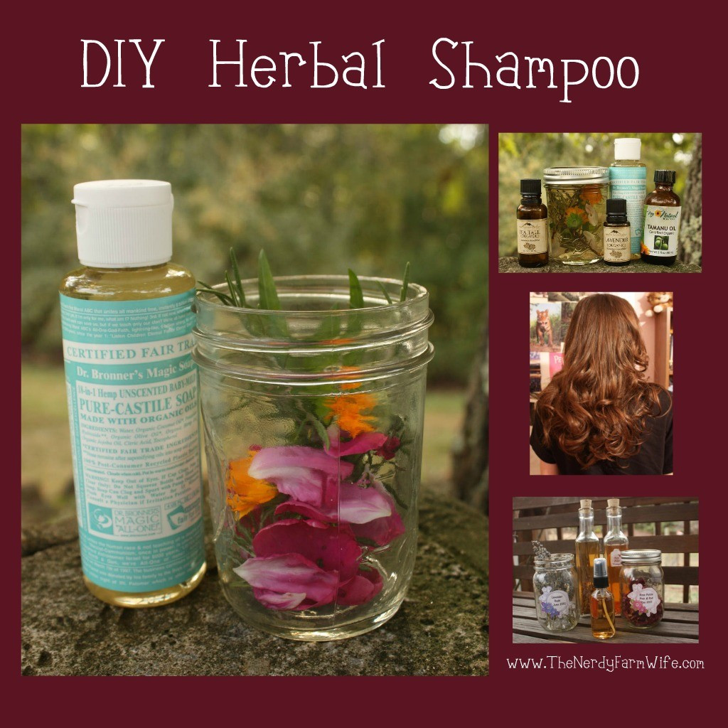 Diy Shampoo
 Homemade Herbal Shampoo – The Nerdy Farm Wife