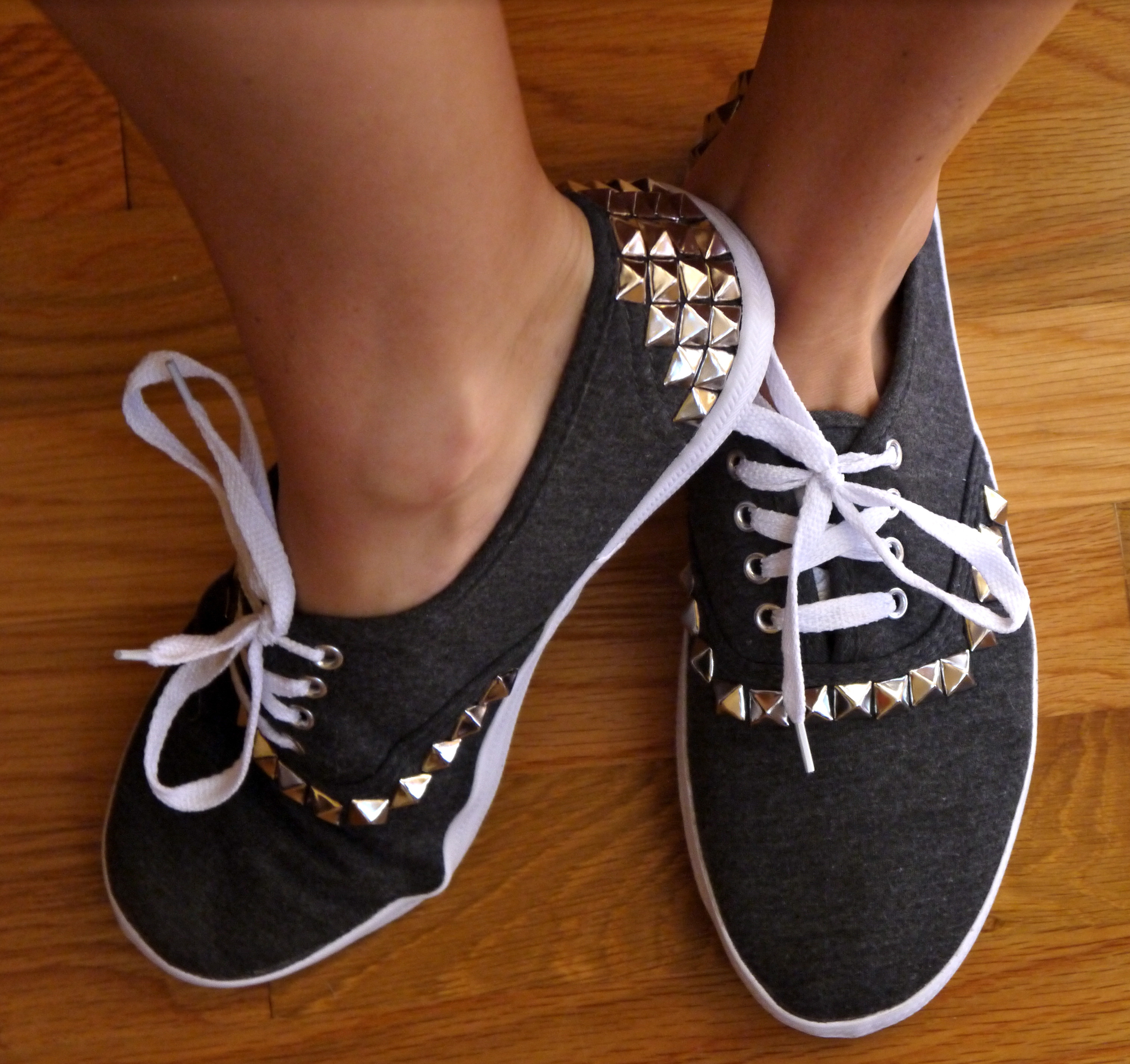 Diy Shoes
 DIY Studded Canvas Sneakers