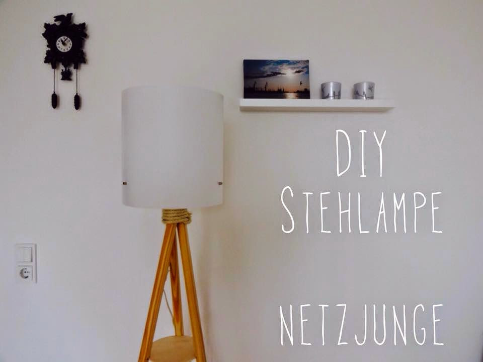 Diy Stehlampe
 Netzjunge – der Blog Selbstgemacht Die DIY Lampe für