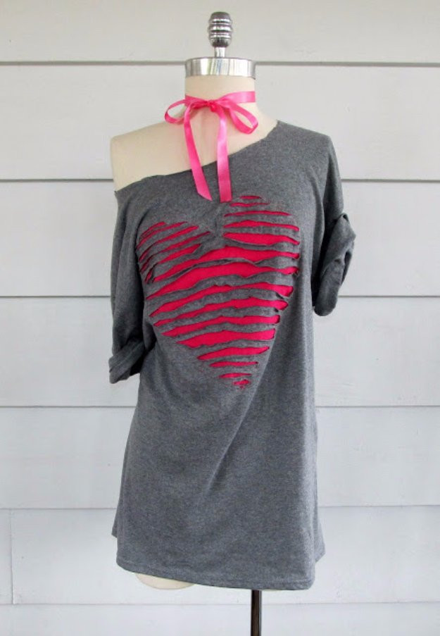 Diy T Shirt
 30 Awesome T Shirt DIYs Makeovers You Should Try Right Now