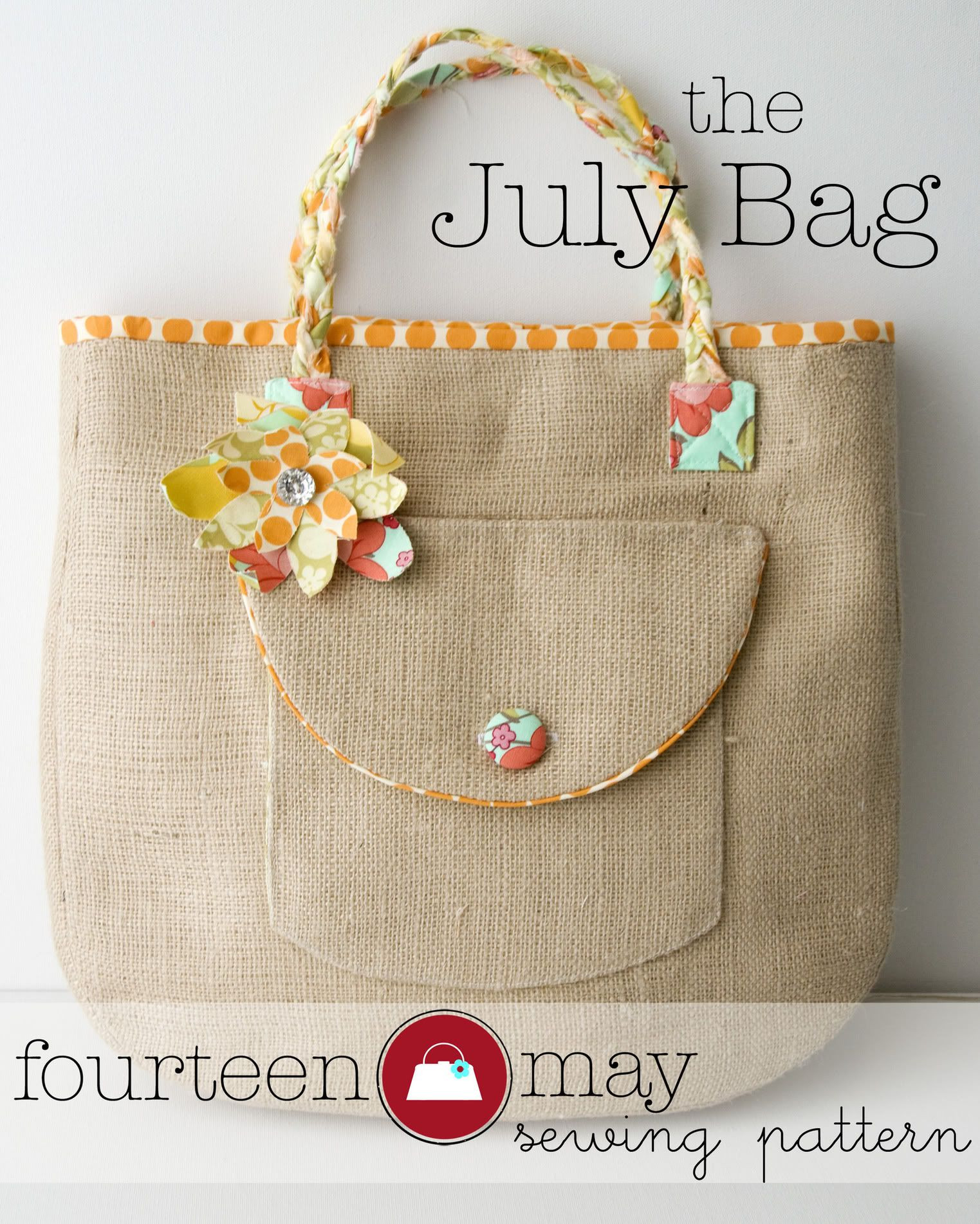 Diy Taschen
 Introducing the July Bag Plus Fabric Flower tutorial