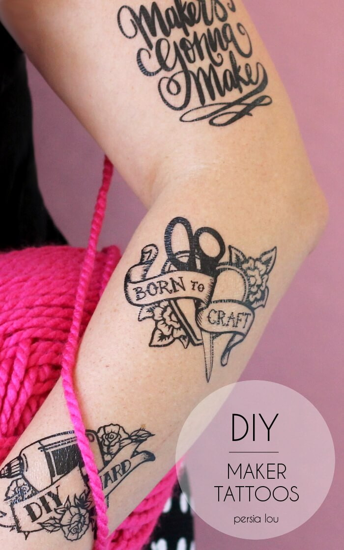 Diy Tattoo
 DIY Maker Tattoos Persia Lou