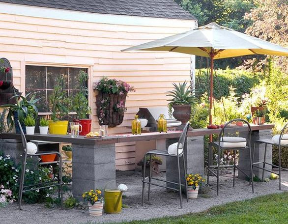 Diy Theke
 Garten Bar selber bauen fresHouse