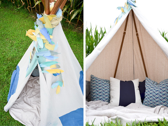 Diy Tipi
 DIY No Sew Teepee Project Nursery