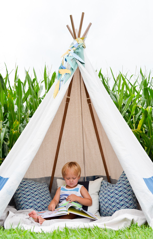 Diy Tipi
 DIY No Sew Teepee Project Nursery