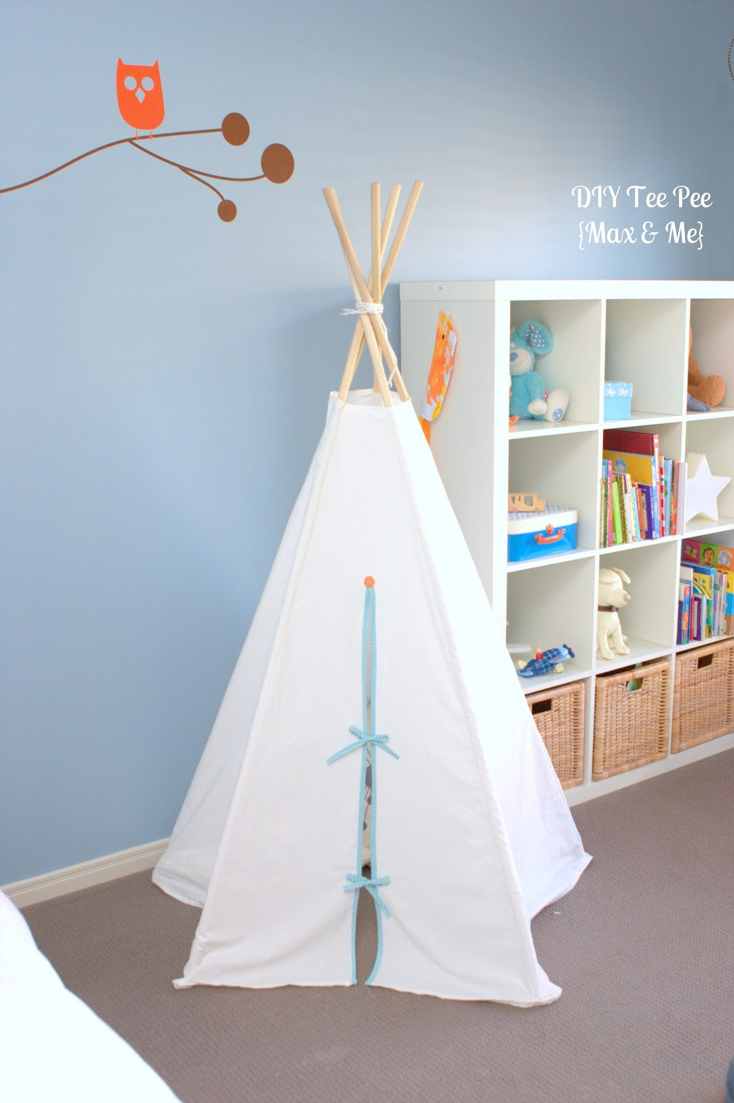 Diy Tipi
 Max & Me DIY TeePee Pinterest Challenge 4