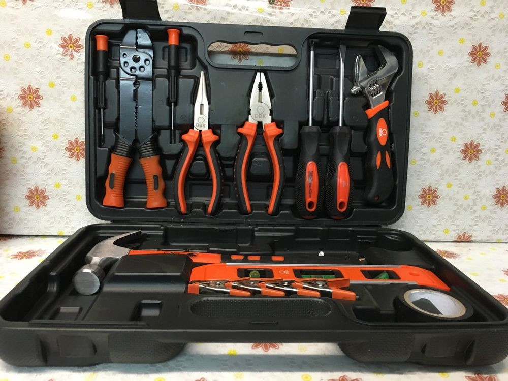 Diy Tools
 15pcs DIY Starter Hand Tool Kit Set Box Household Home