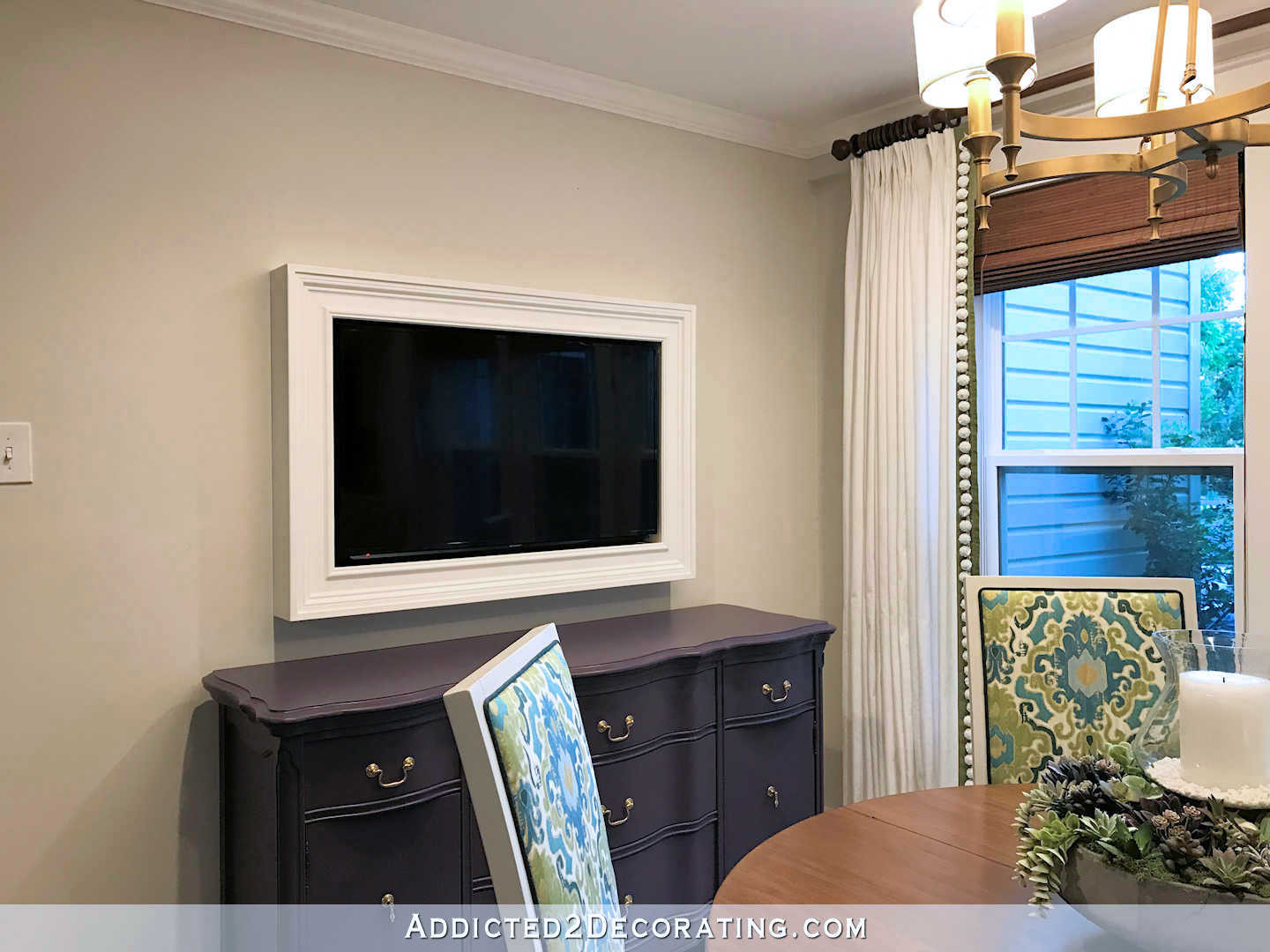 Diy Tv Board
 Custom DIY Frame For Wall Mounted TV – Finished