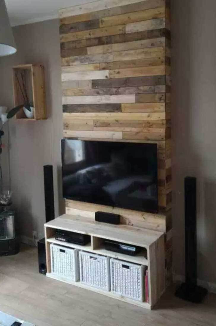 Diy Tv Board
 50 Creative DIY TV Stand Ideas for Your Room Interior